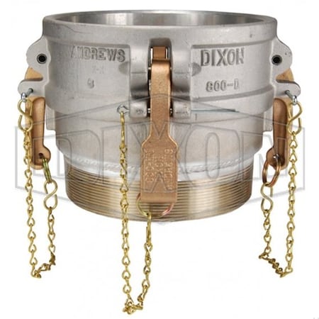 Dixon Type B Cam and Groove Coupler, 8 in Nominal, Female Coupler x MNPT End Style, Aluminum 800-B-AL